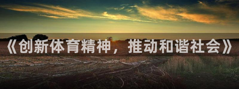 MK体育官网下载平台:《创新体育精神,推动和谐社会》